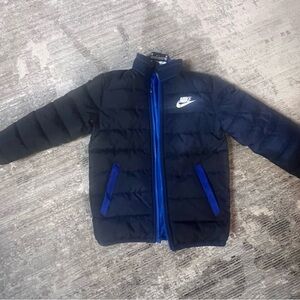 Nike Kids Blue Puffer Coat